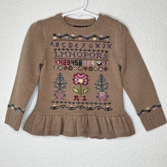 Polo Ralph Lauren 55% Soft Wool Sweater, Size 2T, NWT - Picture 1 of 8